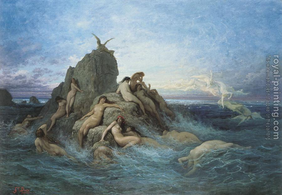 Paul Gustave Dore : Les Oceanides Les Naiades de la mer